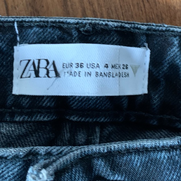Zara mom fit dark wash jeans - Picture 4 of 4